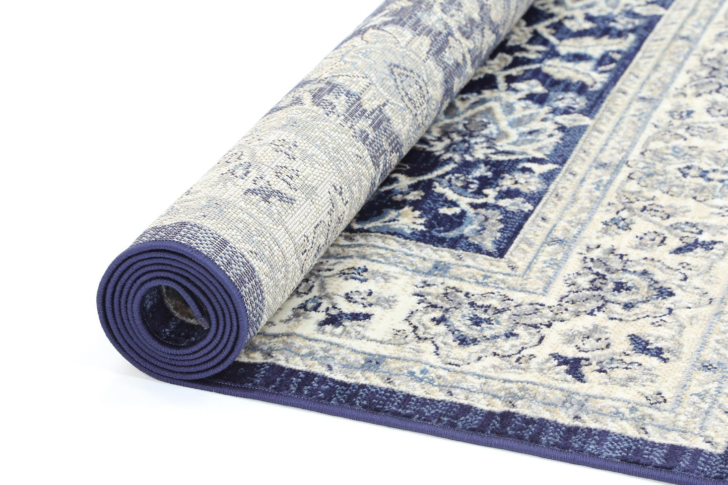 Ario Florettes Traditional Navy Rug