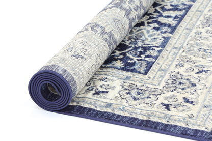 Ario Florettes Traditional Navy Rug