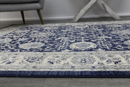 Ario Florettes Traditional Navy Rug