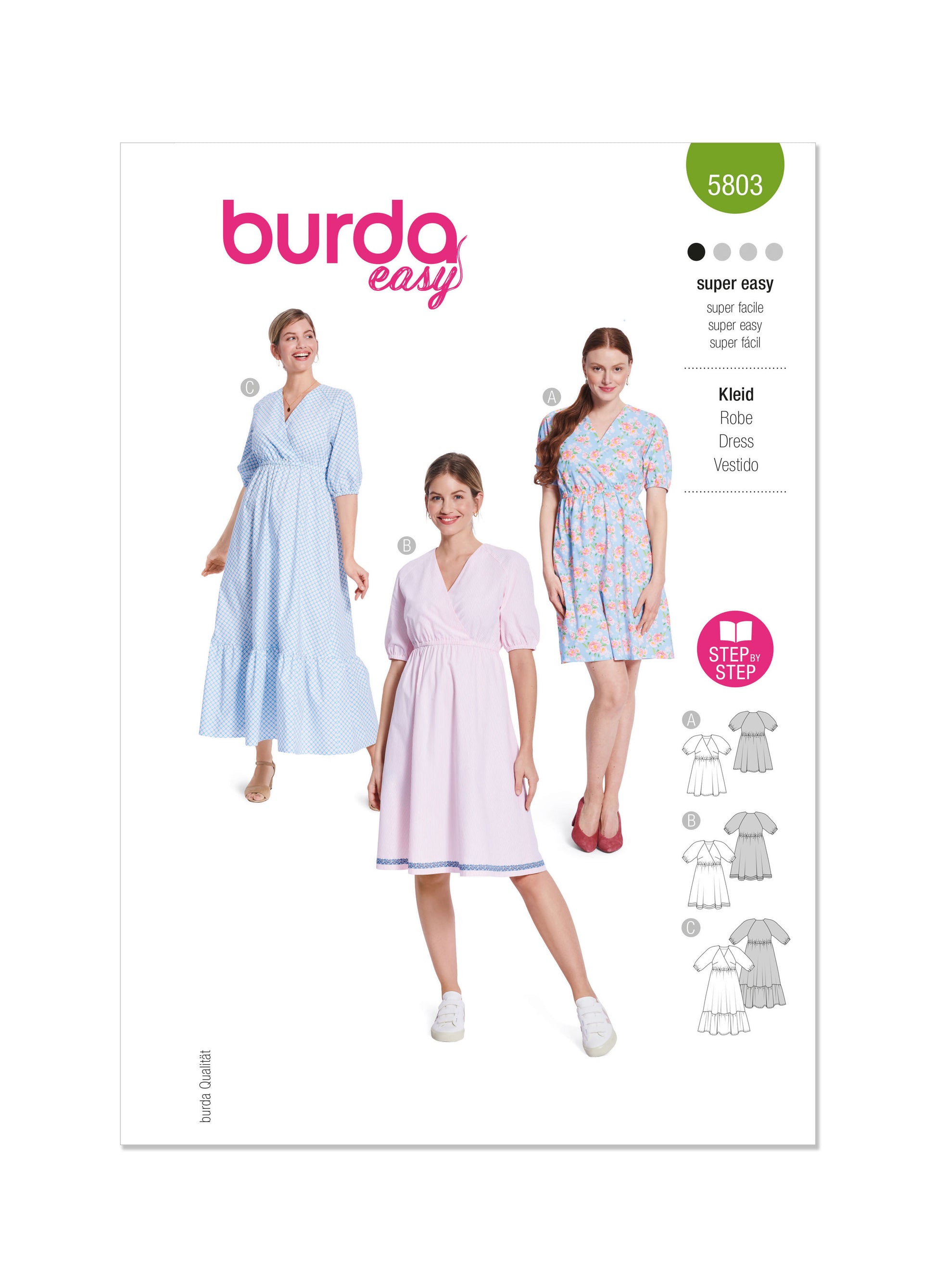 Burda Pattern B5803 Misses' Dress