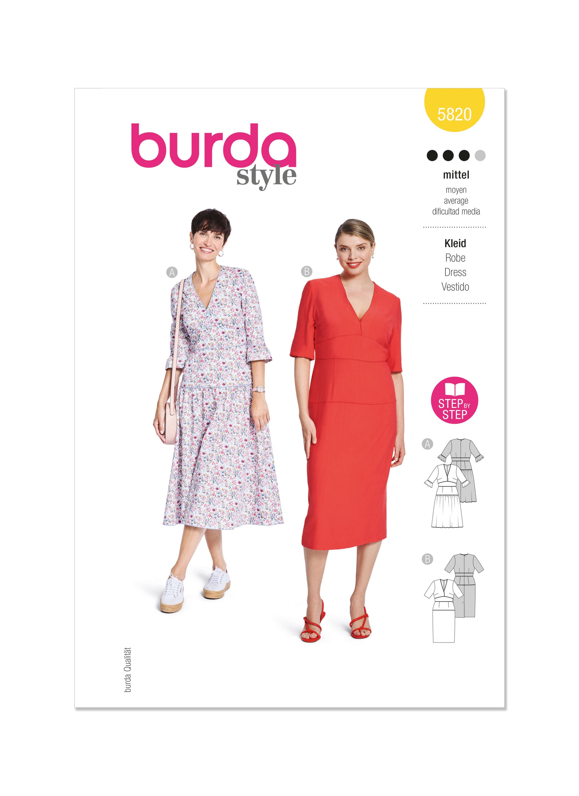 Burda Pattern B5820 Misses' Dress
