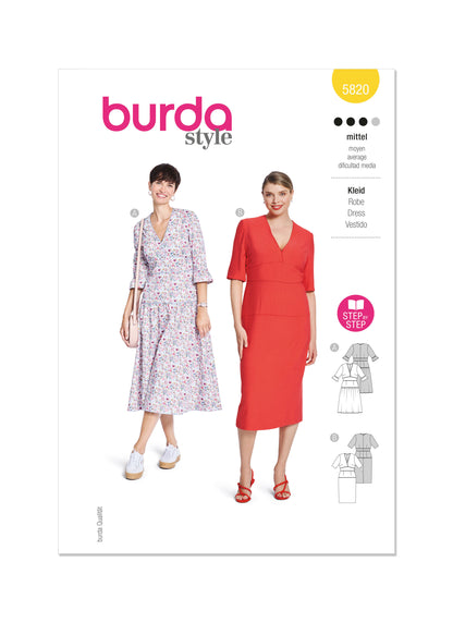 Burda Pattern B5820 Misses' Dress
