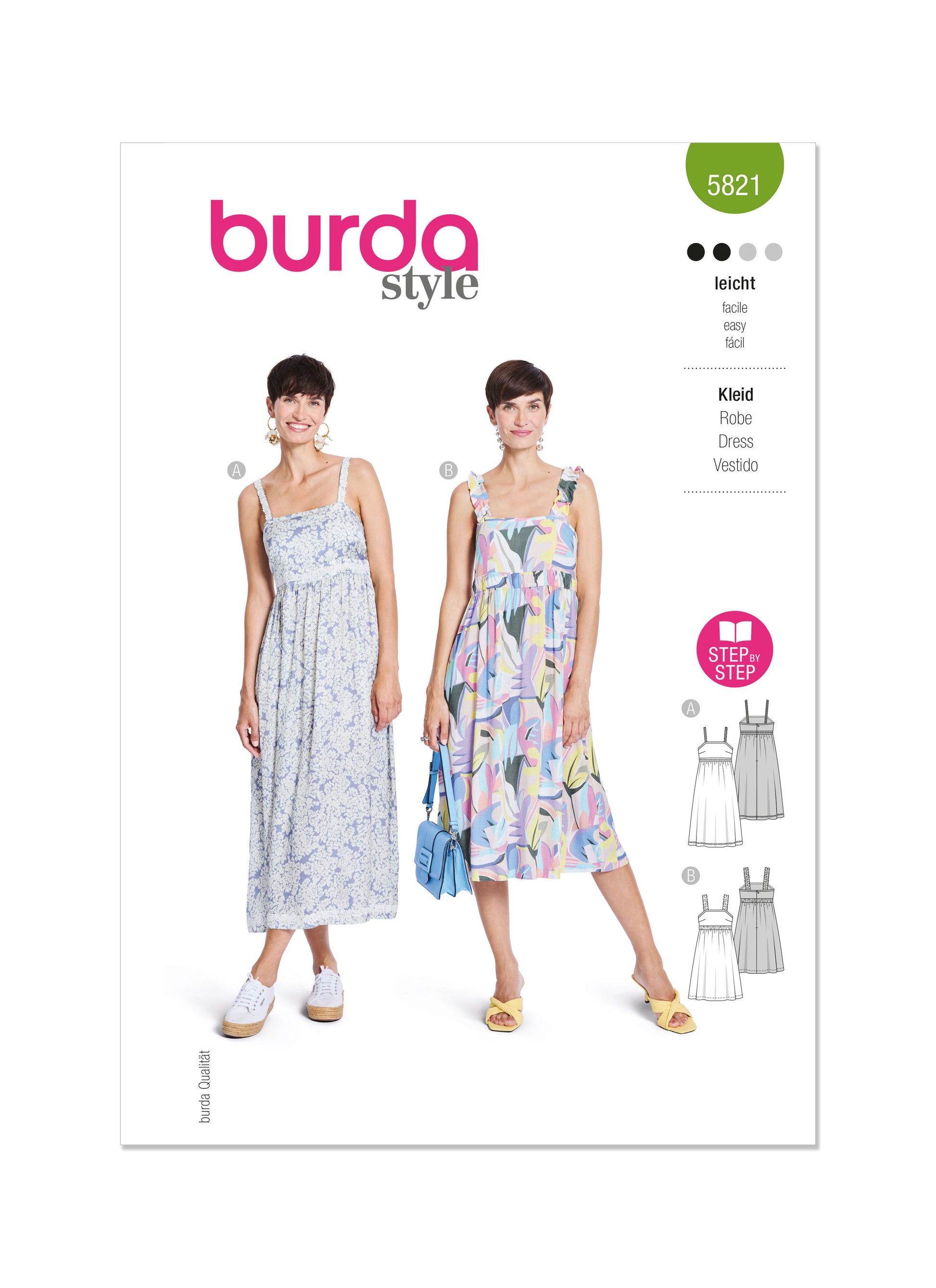 Burda Pattern B5821 Misses' Dress