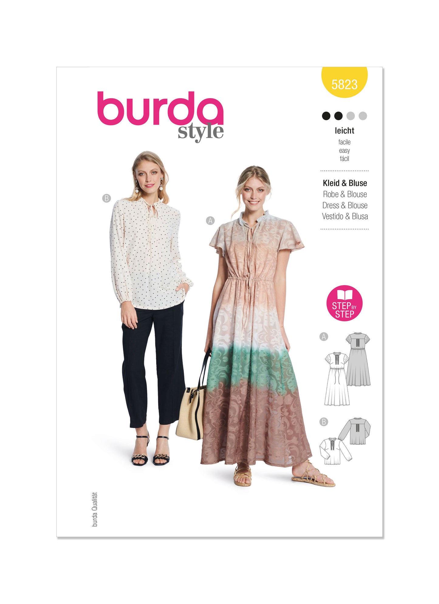 Burda Pattern B5823 Misses' Dress