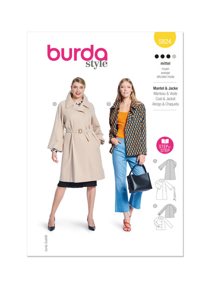 Burda Pattern B5824 Misses' Jacket