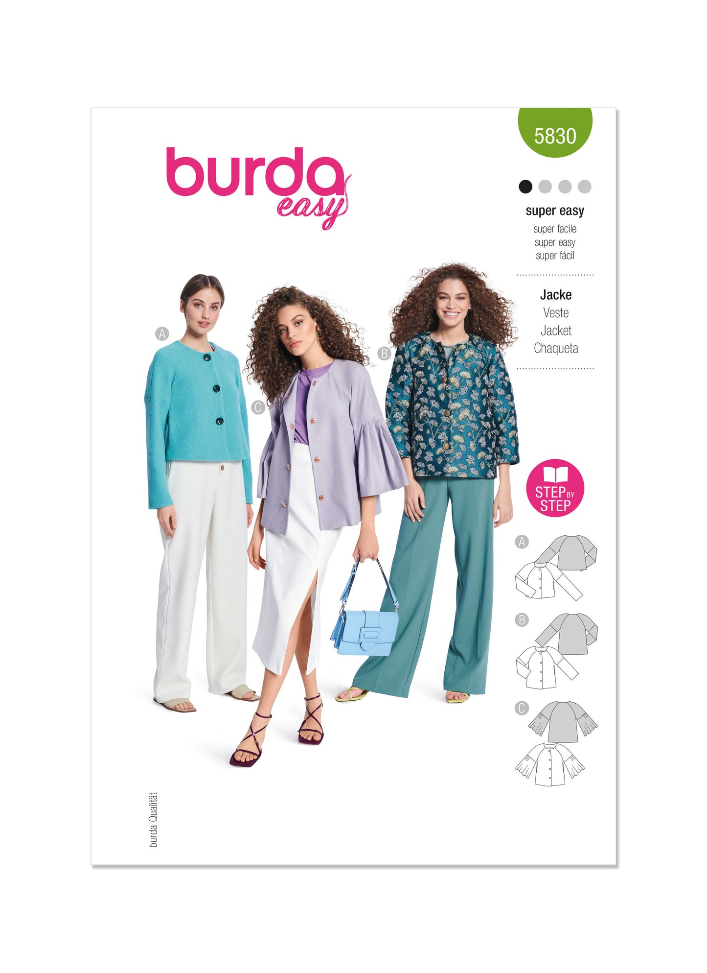 Burda Pattern B5830 Misses' Jacket