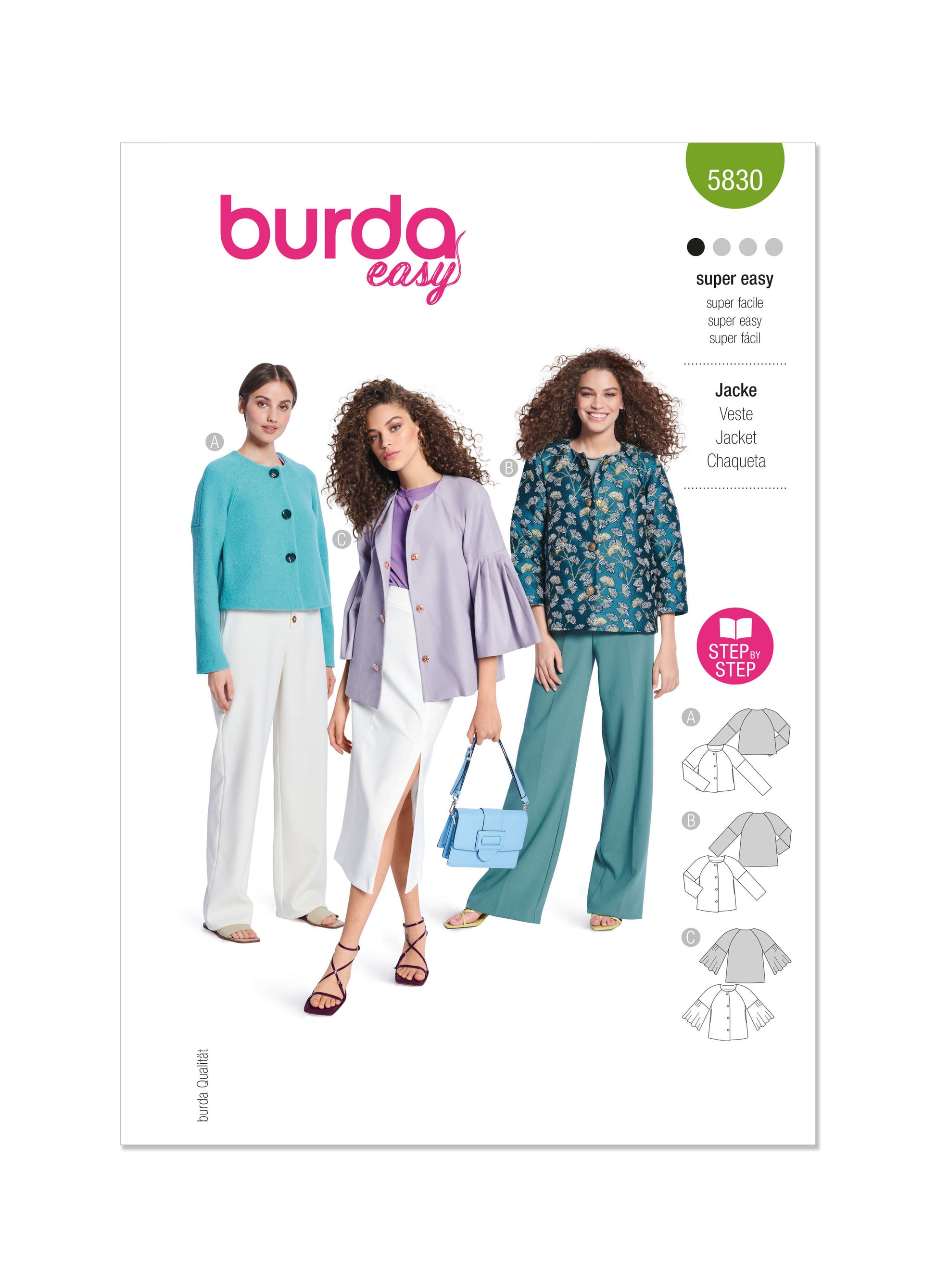 Burda Pattern B5830 Misses' Jacket