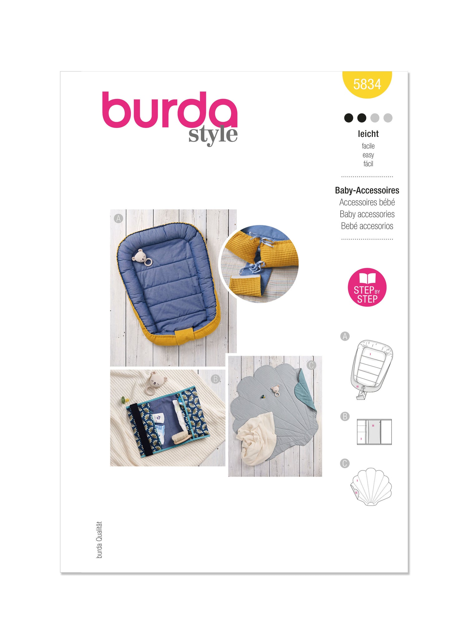 Burda Pattern 5834 Baby Accessories