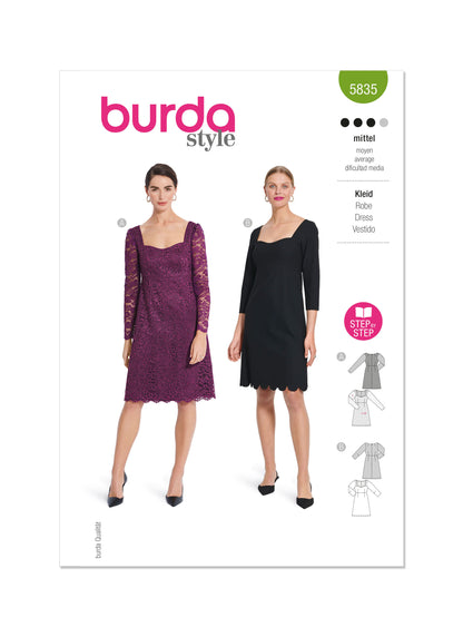 Burda Pattern 5835 Misses' Dress