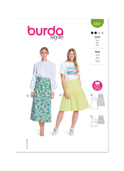 Burda Pattern B5837 Misses' Skirt