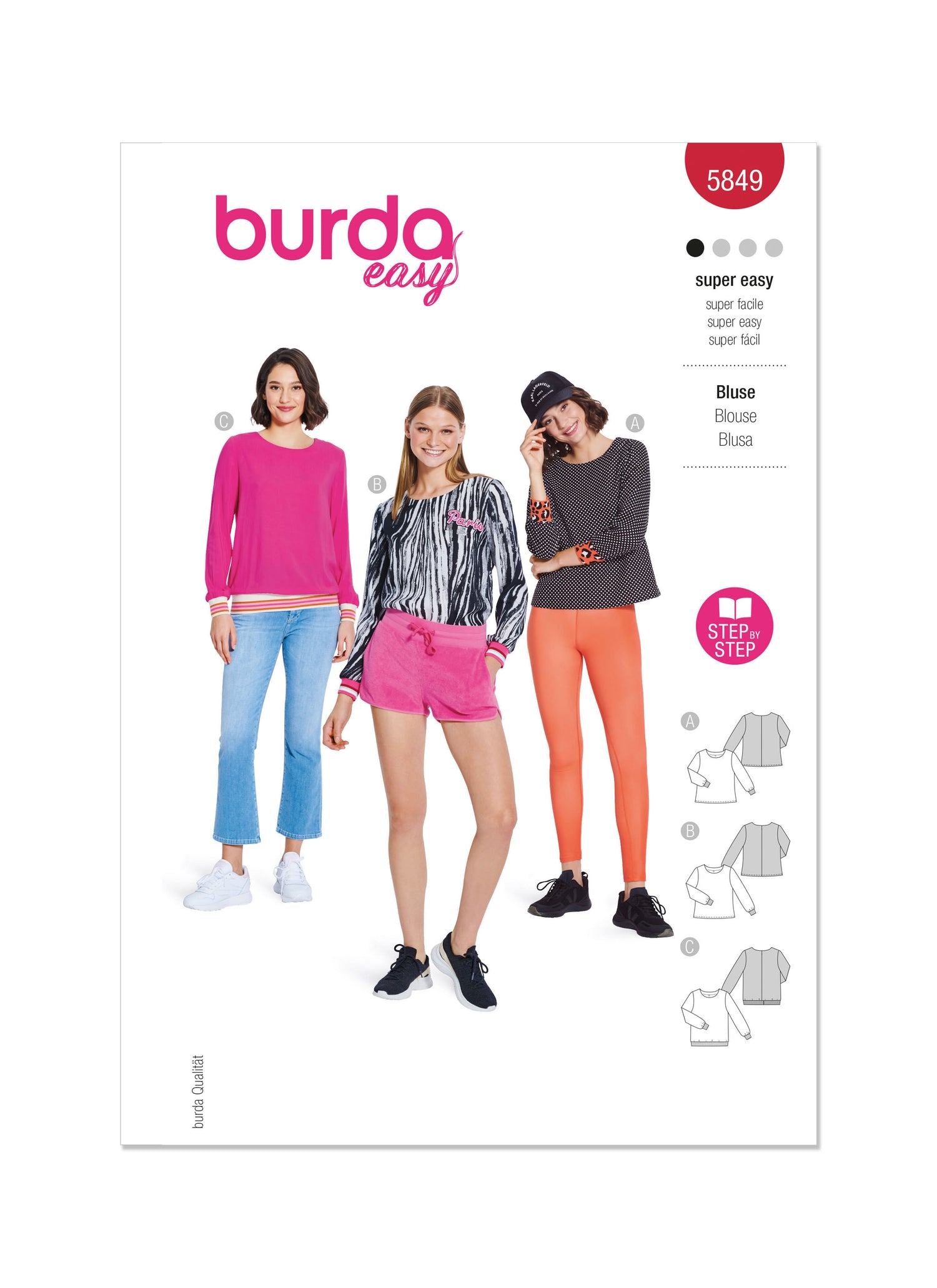 Burda Pattern 5849 Misses' Top Vest