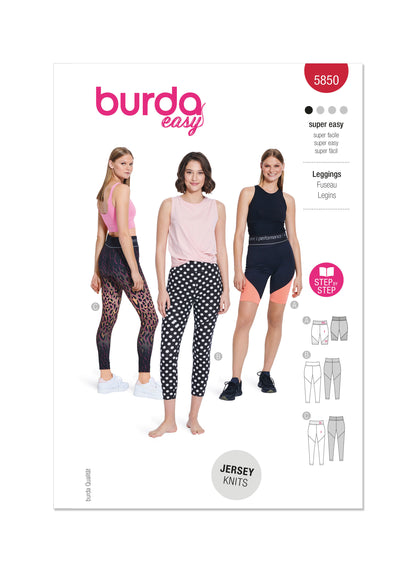 Burda Pattern 5850 Miss Skirt Pants