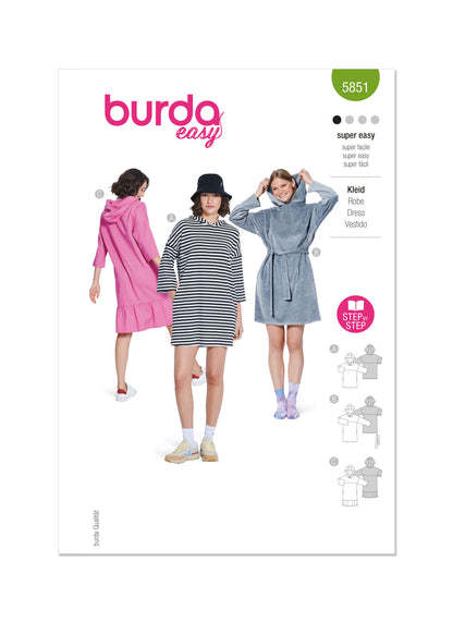 Burda Pattern 5851 Misses Dress