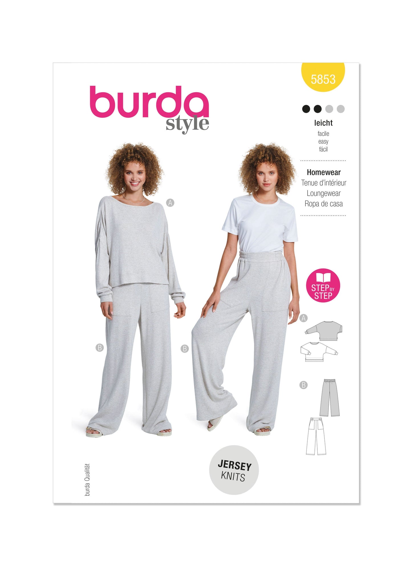 Burda Pattern 5853 Misses' Sleepwear