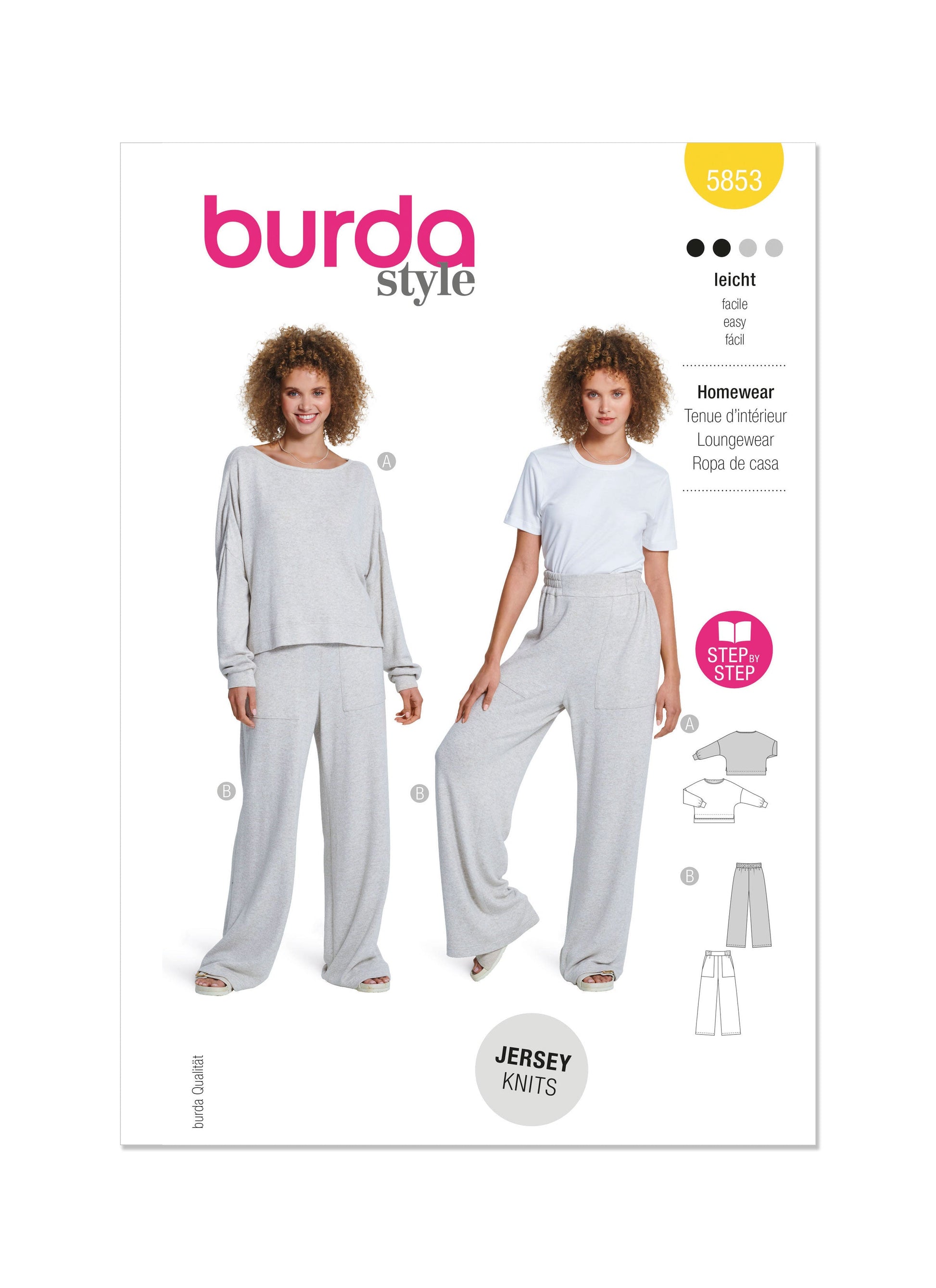 Burda Pattern 5853 Misses' Sleepwear