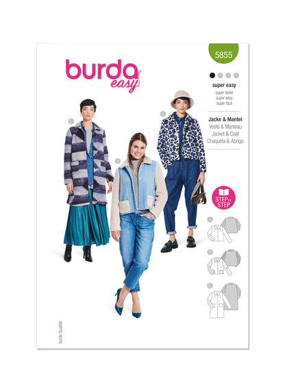 Burda Pattern 5855 Misses Jacket