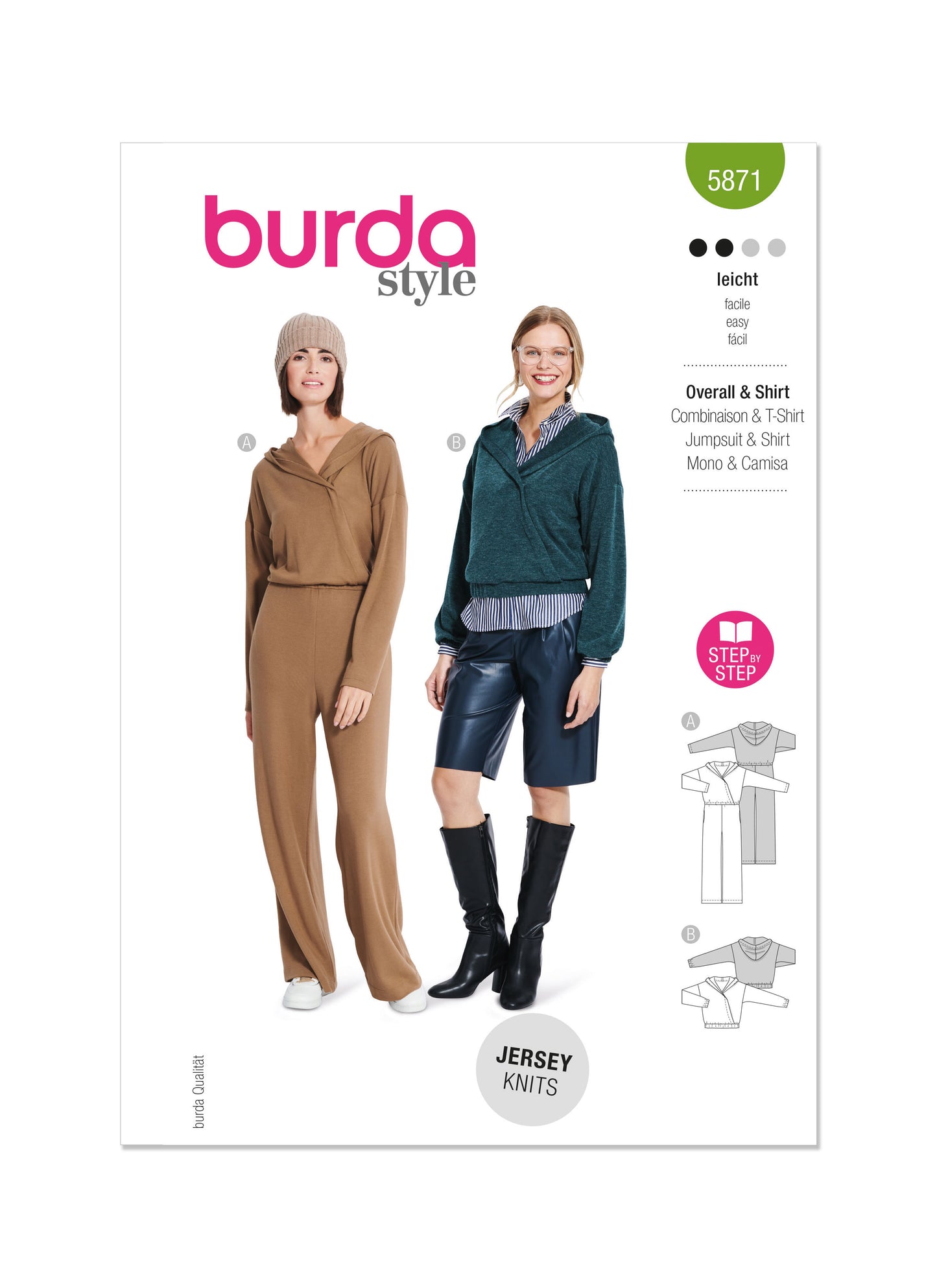 Burda Pattern 5871 Misses Misses' Jumpsuit & Top