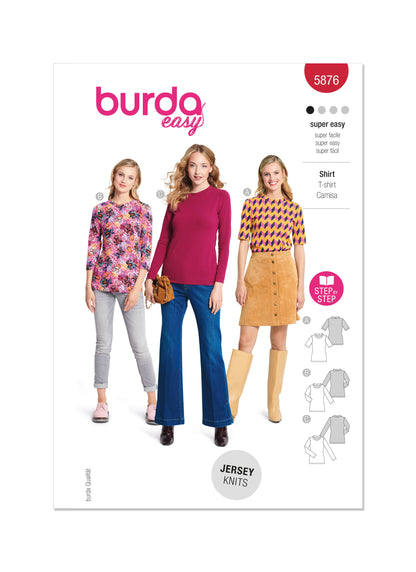 Burda Pattern 5876 Misses Top Vest