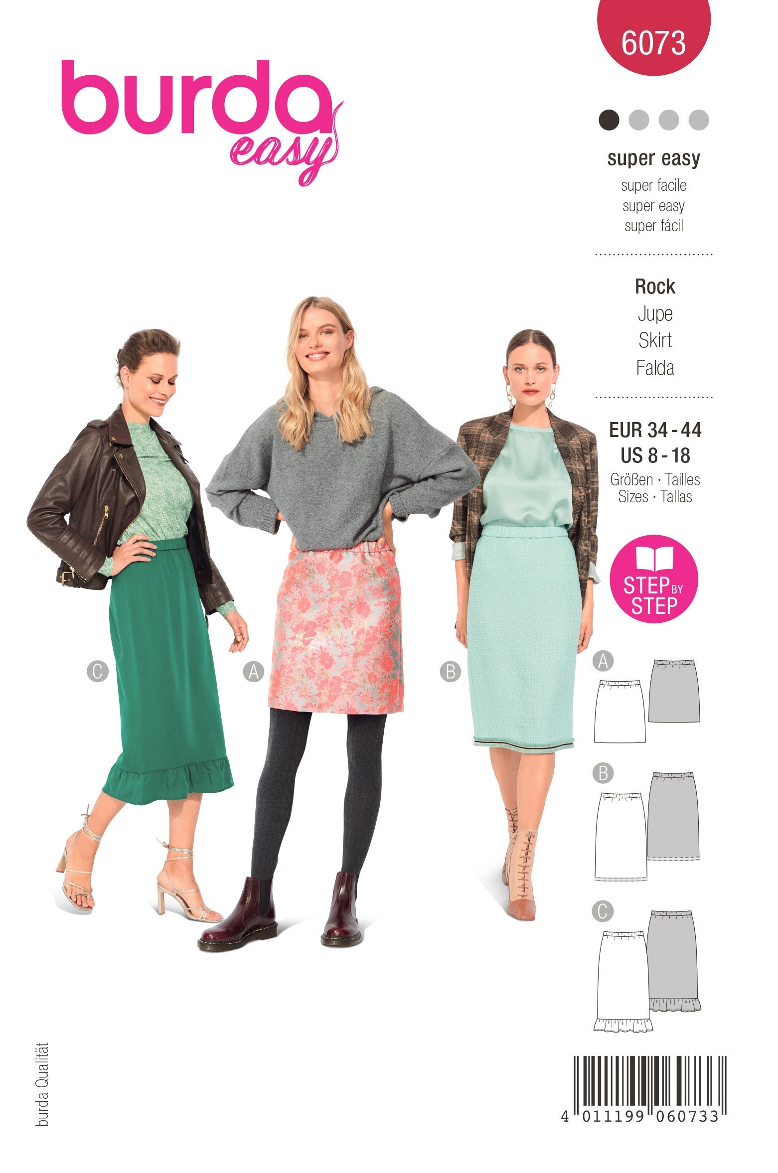 Burda 6073 Misses' Skirt/Pants