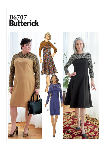 Butterick Pattern B6707 Misses'/Plus Dress