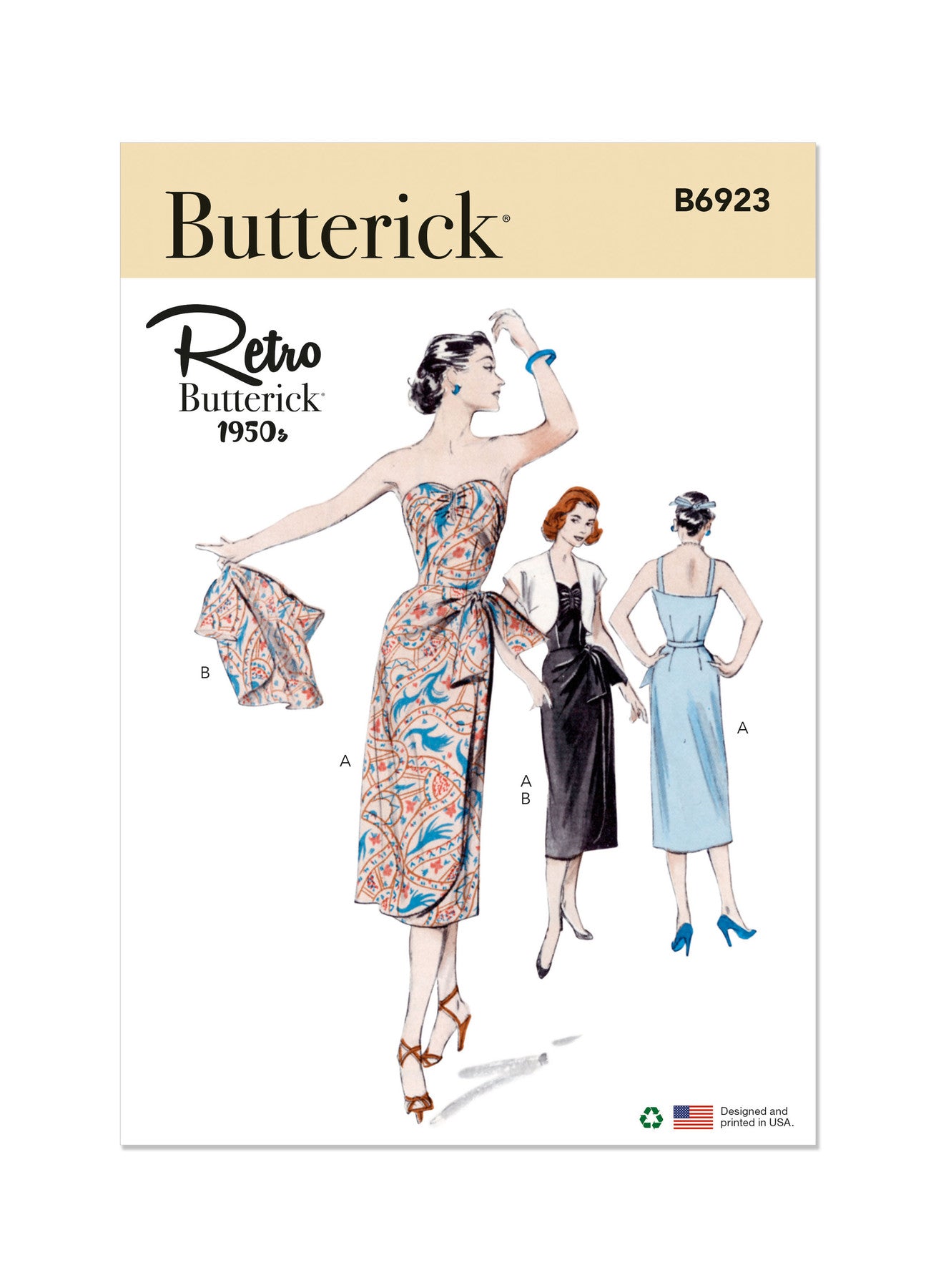 Butterick Pattern B6923 Misses' Dress and Bolero Jacket