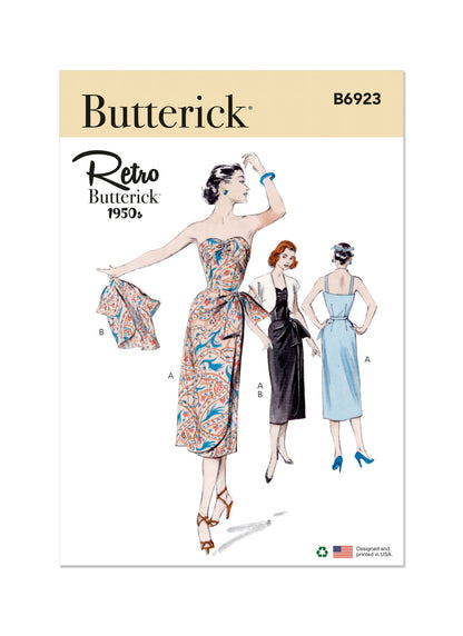 Butterick Pattern B6923 Misses' Dress and Bolero Jacket