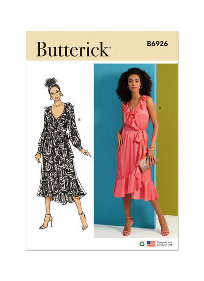 Butterick Pattern B6926 Misses' Dress and Sash