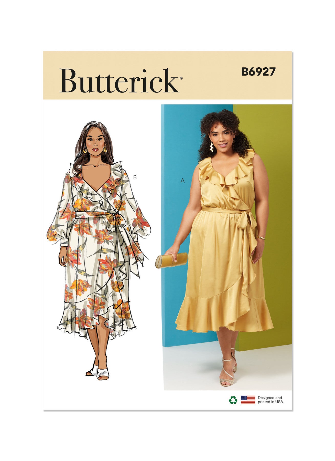 Butterick Pattern B6927 Women's Dress and Sash