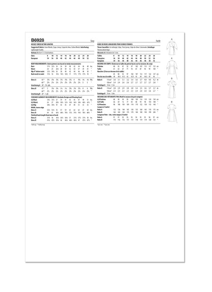 Butterick Pattern B6928 Misses' Dress in Two Lengths