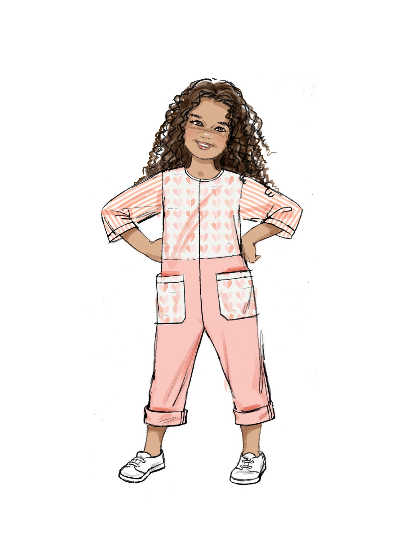 Butterick Pattern B6937 Children's and Girls' Dress, Romper and Hat in Sizes S-M-L