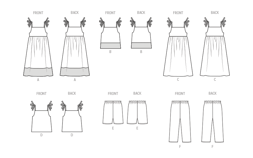 Butterick Pattern B6952 Child Dress