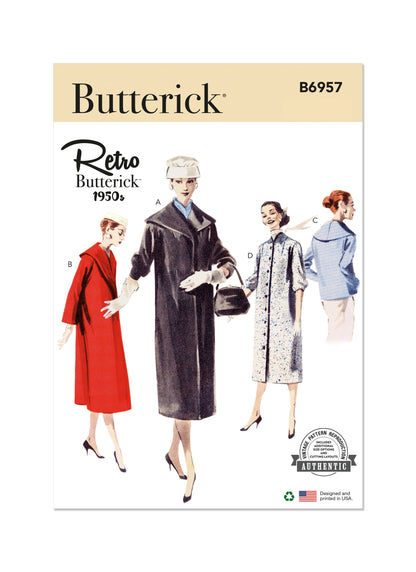 Butterick Pattern B6957 Misses' Coats