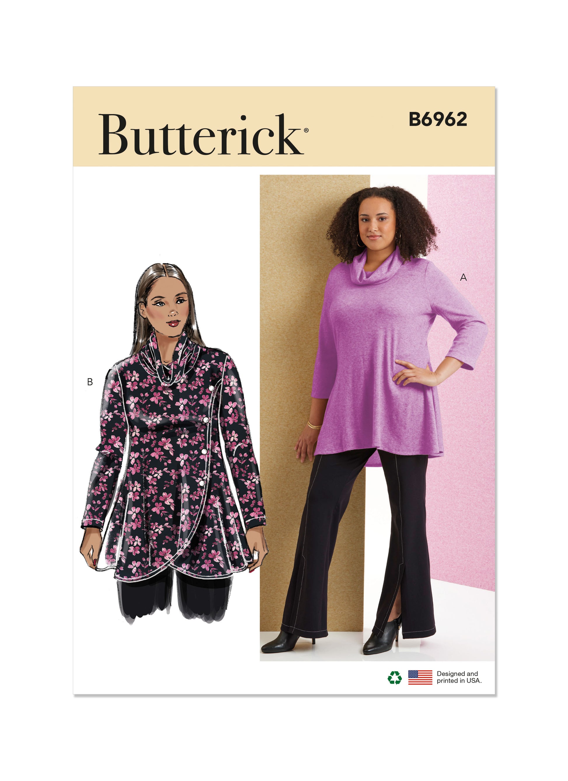 Butterick Pattern B6962 Plus Size Top Vest