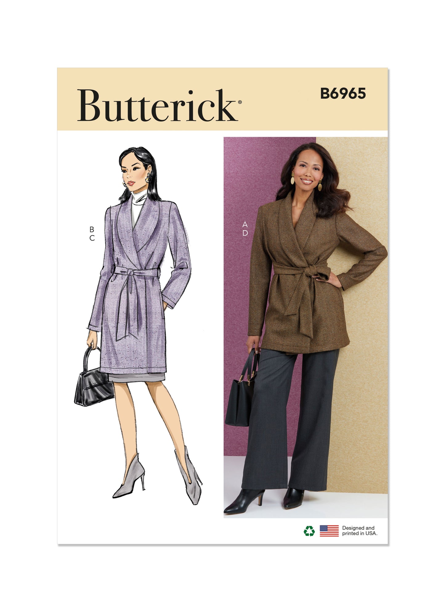 Butterick Pattern B6965 Misses' Jacket, Skirt and Pants