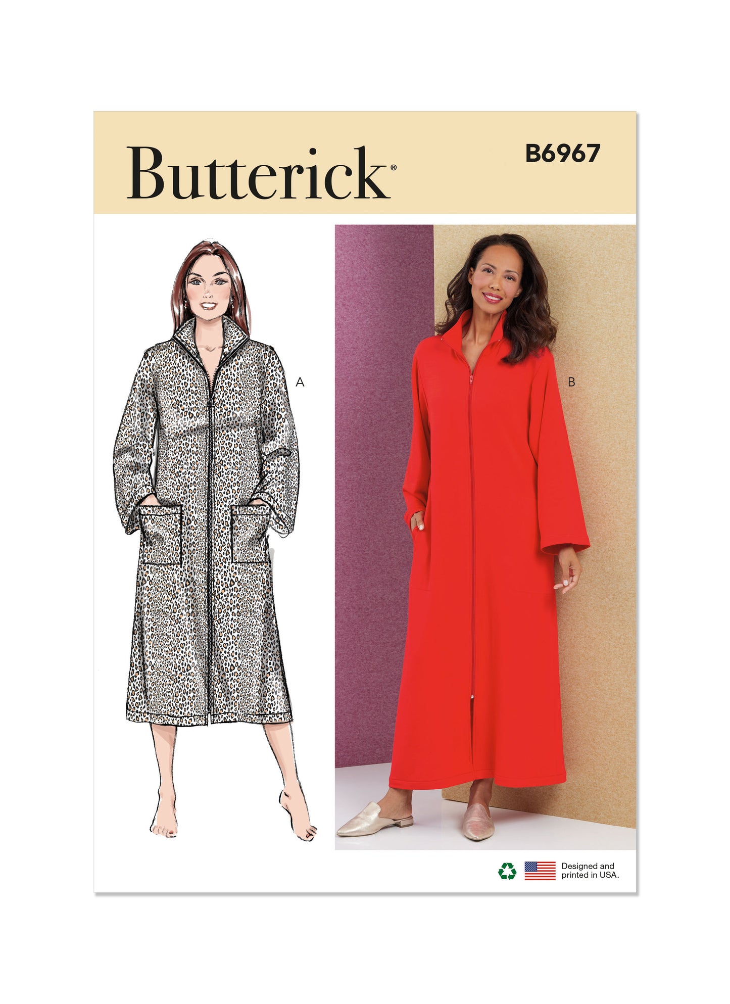 Butterick Pattern B6967 Miss Plus Sleepwear