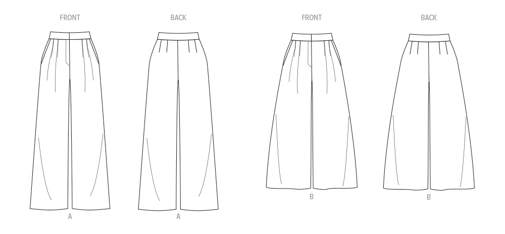 Butterick Pattern B6973 Misses' Skirt Pants