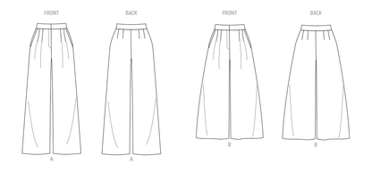 Butterick Pattern B6973 Misses' Skirt Pants