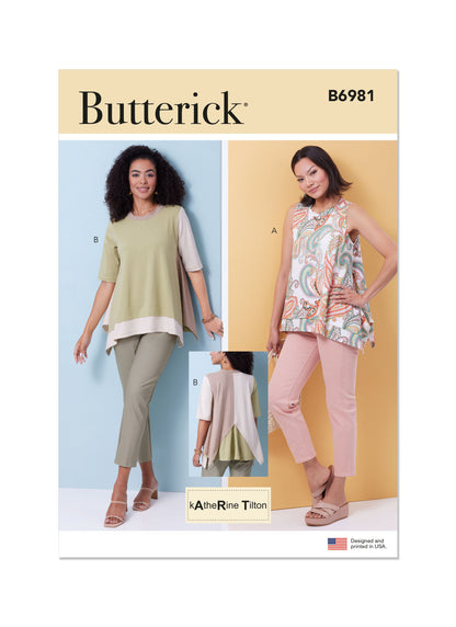 Butterick Pattern B6981 Misses' Top Vest