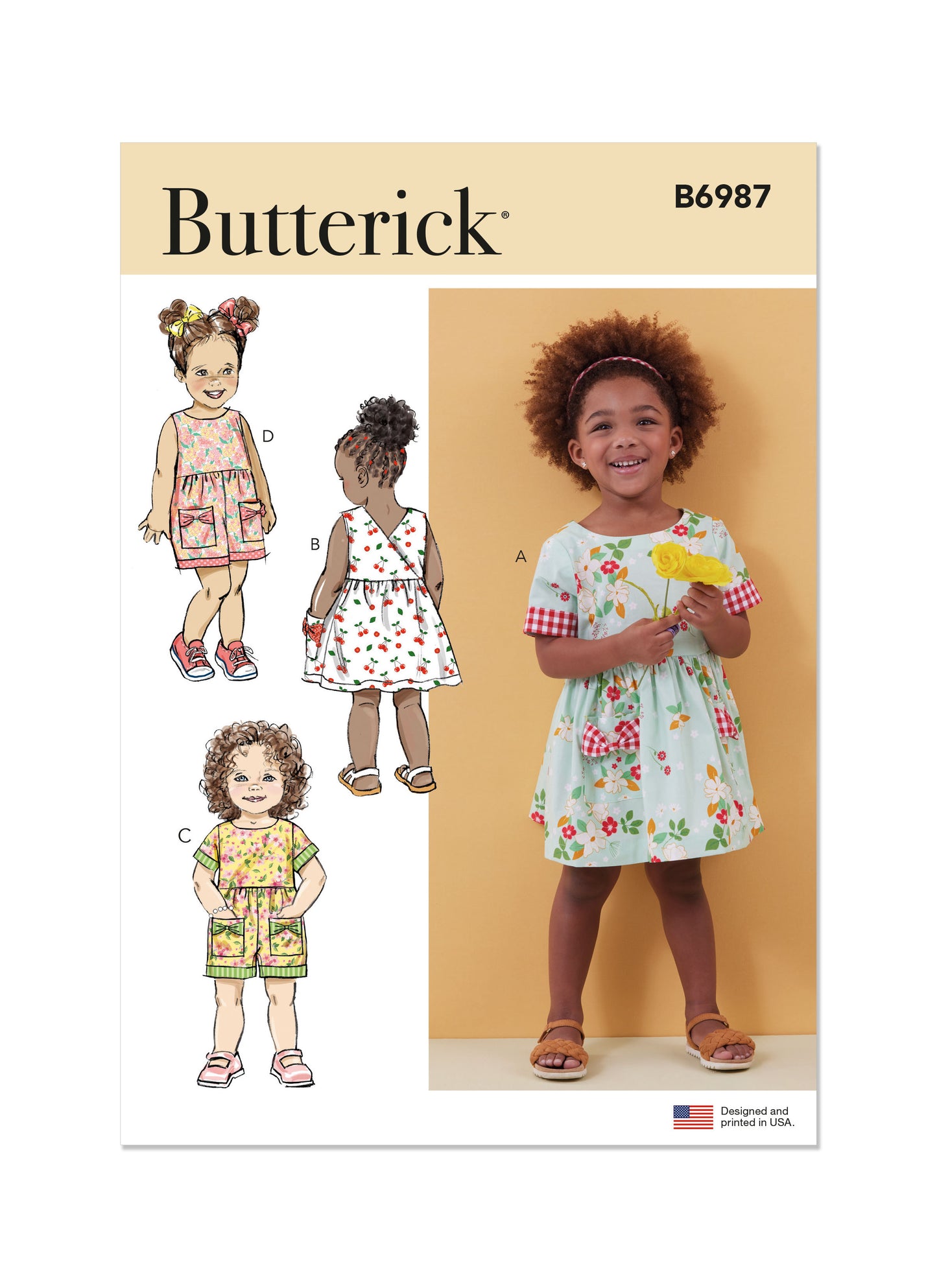 Butterick Pattern B6987 Toddler Dress