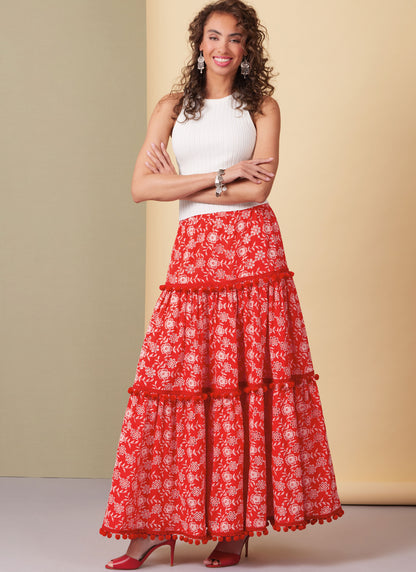 Butterick Pattern B6999 Misses' Skirt Pants