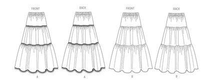 Butterick Pattern B6999 Misses' Skirt Pants