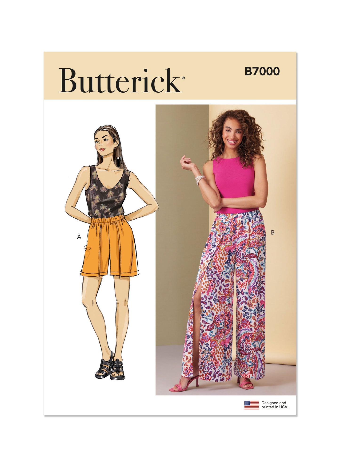 Butterick Pattern B7000 Misses Skirt Pants