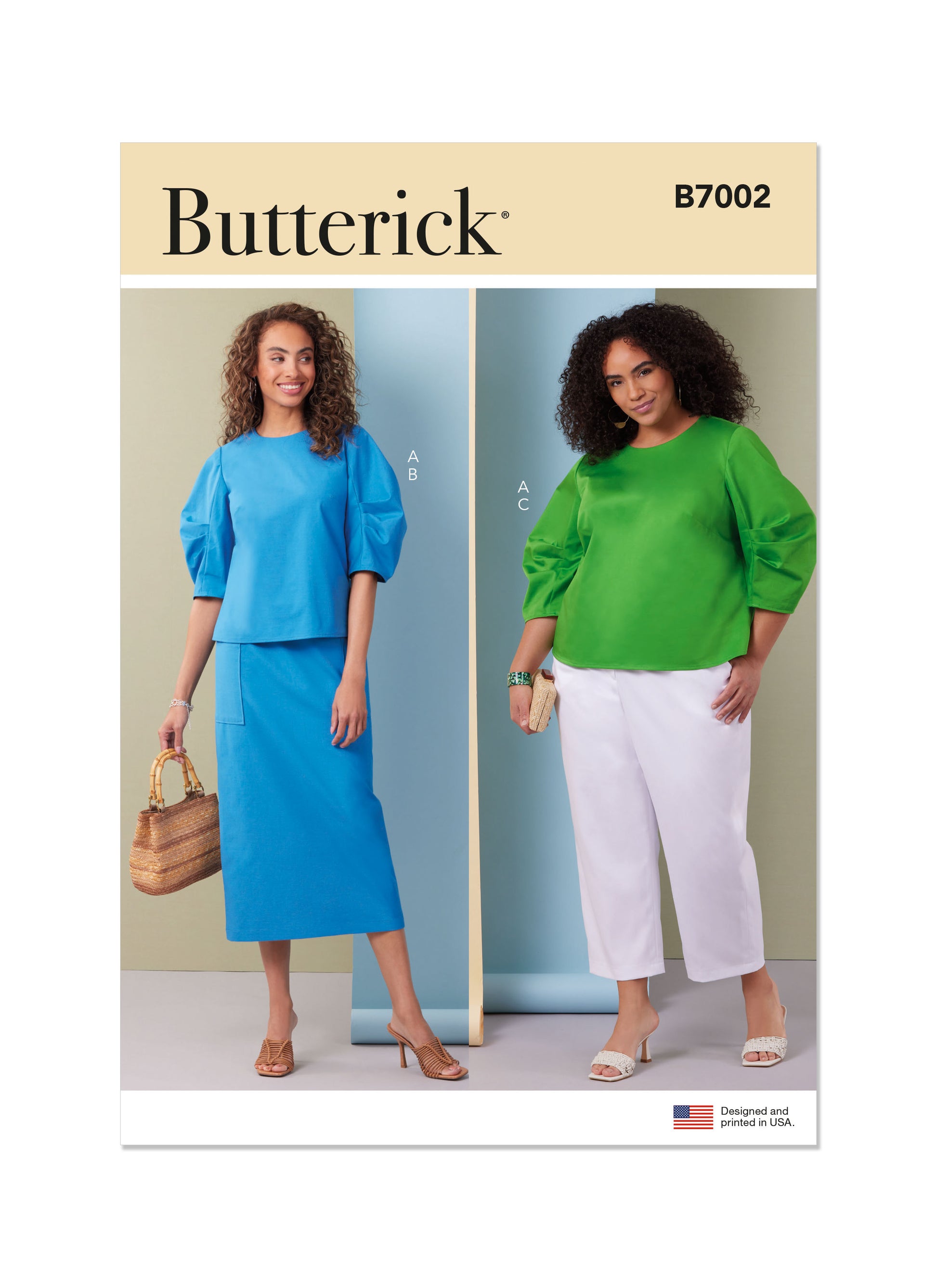 Butterick Sewing Pattern Misses' and Women's Top, Skirt and Pants