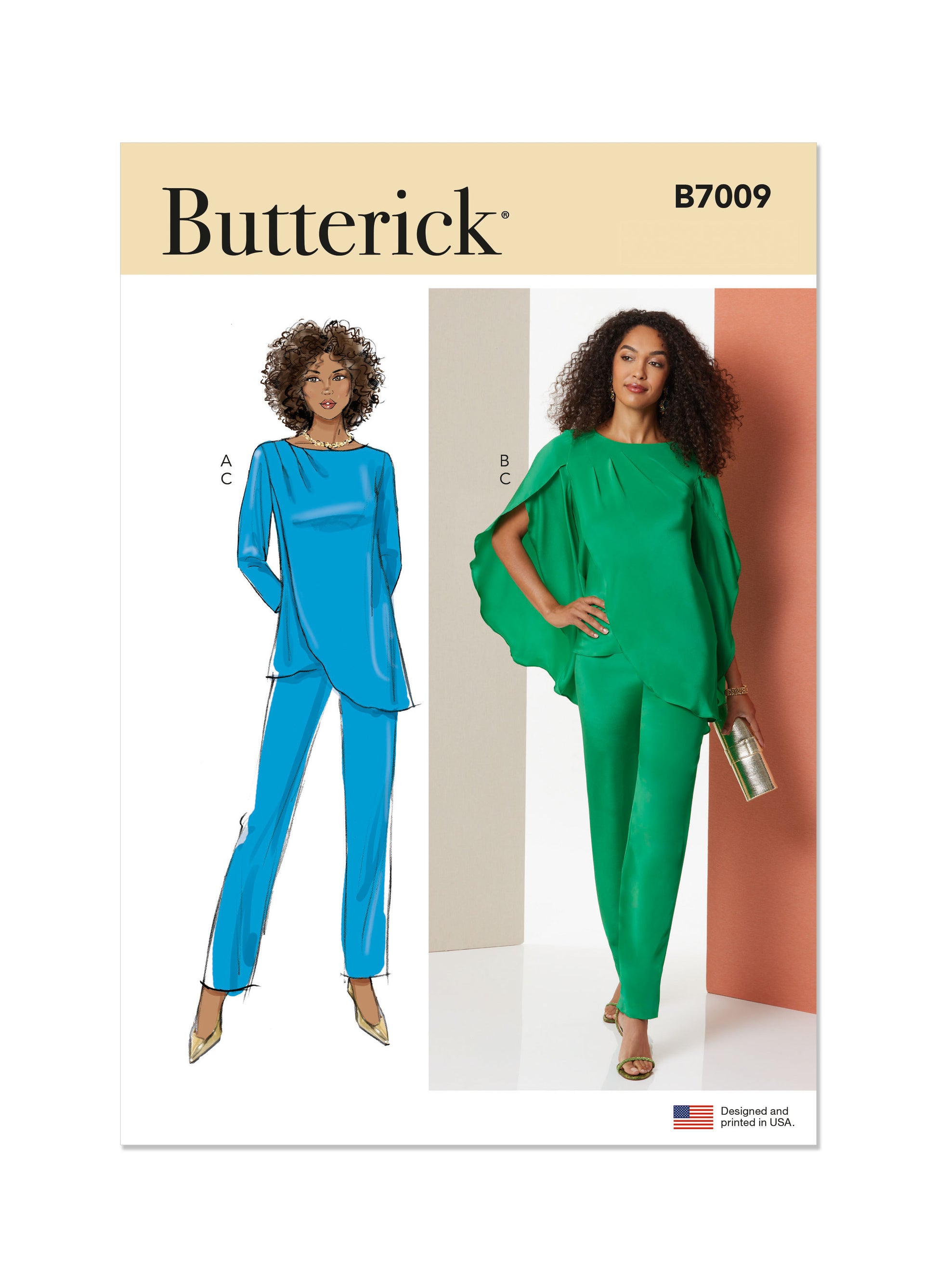 Butterick Pattern B7009 Misses' Tunics and Pants