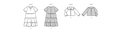 Burda Pattern B9225 Children's Jacket & Dress