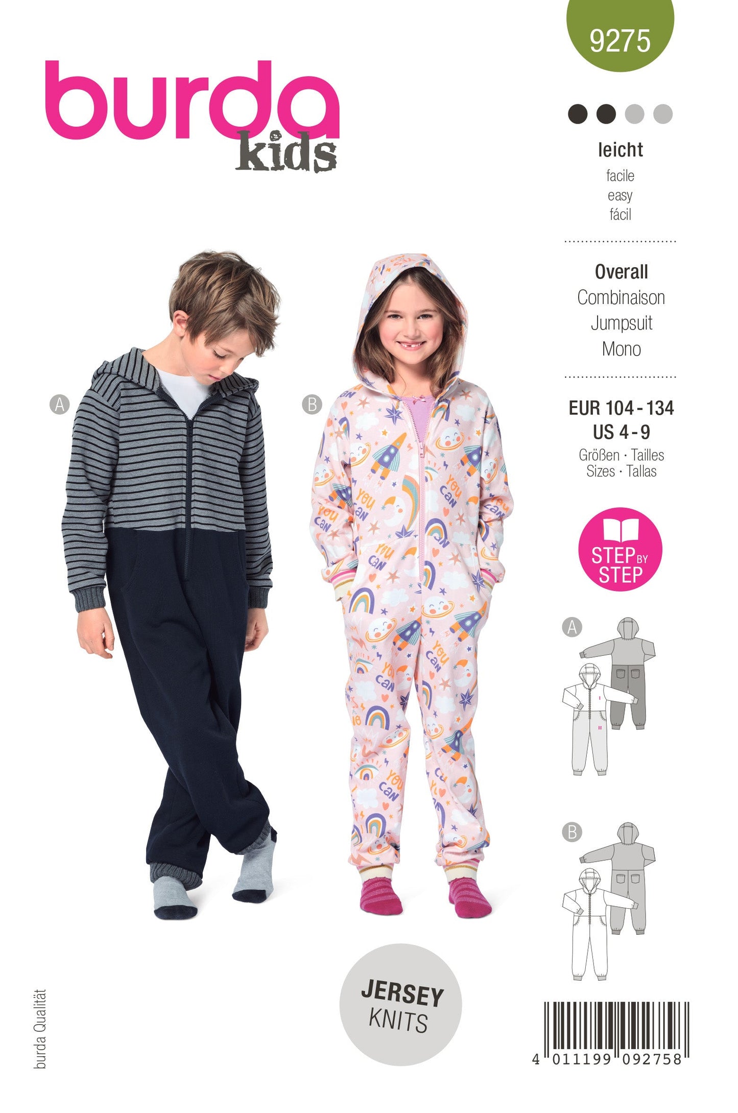 Burda 9275 Child Sportswear