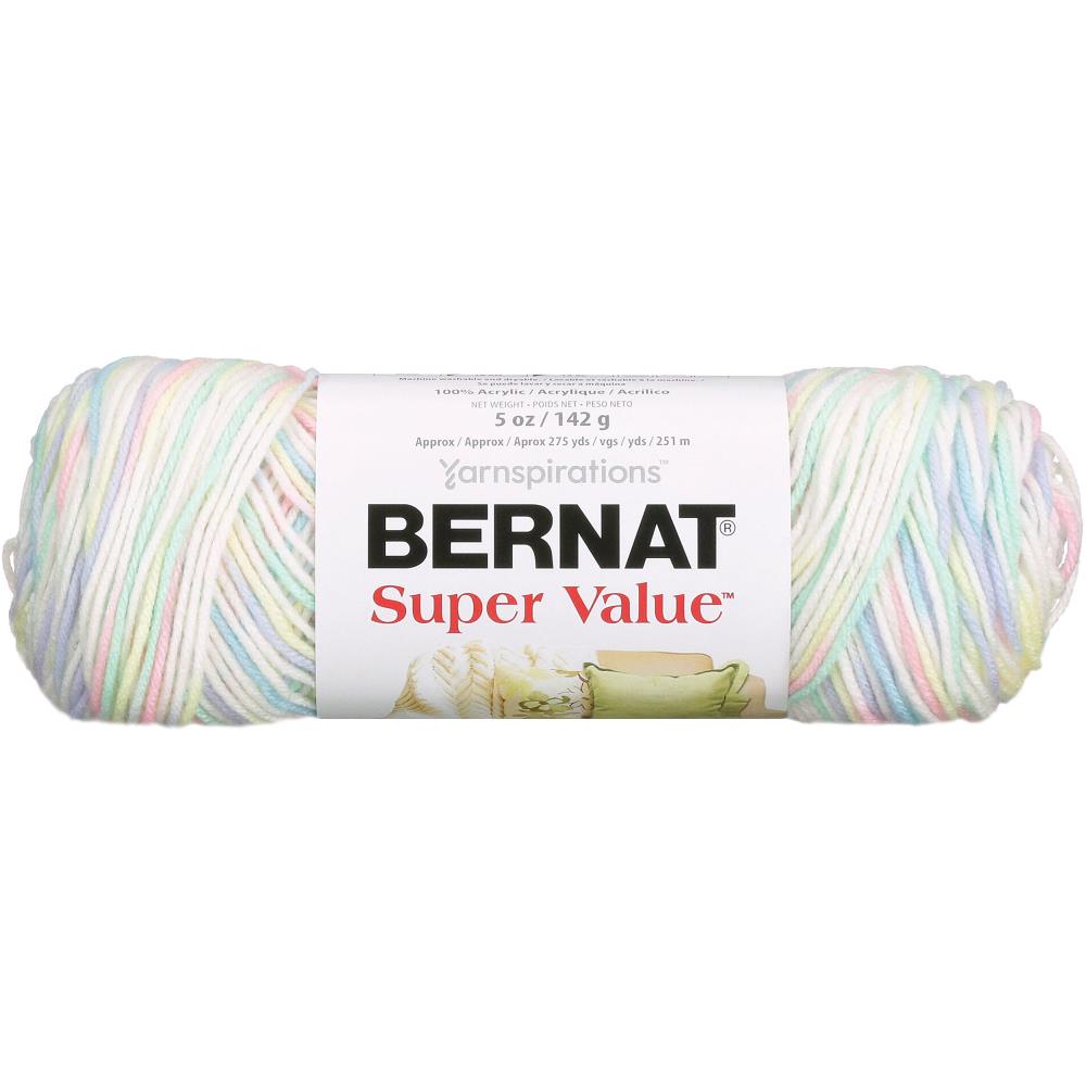 Bernat Super Value Ombre Yarn, Twinkle- 142g Acrylic Yarn