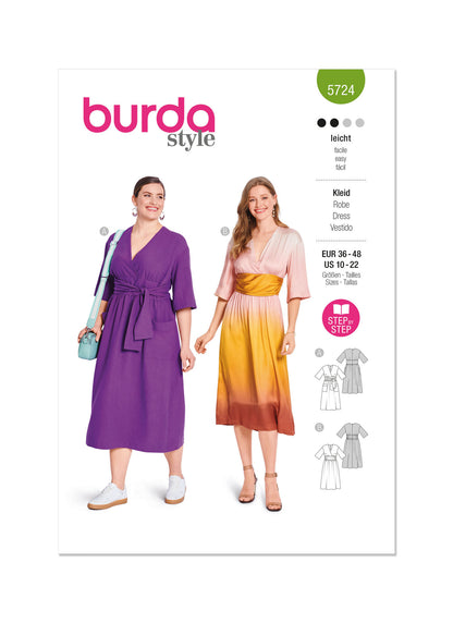 Burda Pattern 5724 Misses' Dress