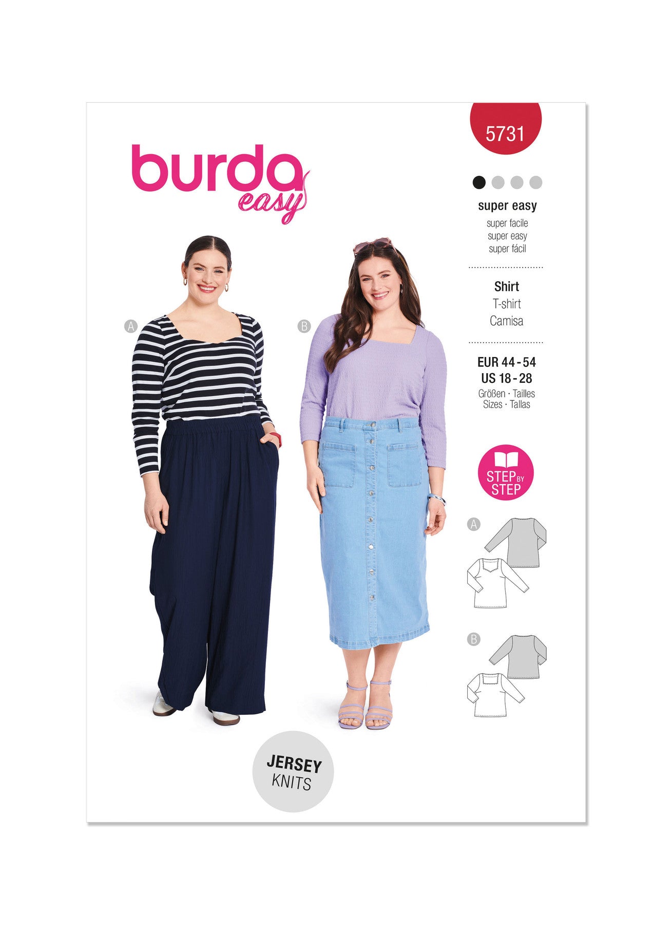 Burda Pattern 5731 Misses' T-Shirt