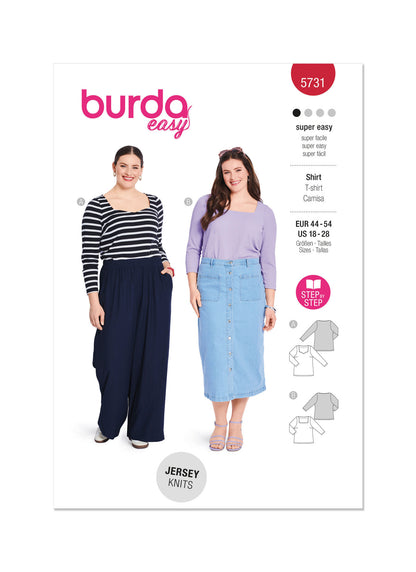 Burda Pattern 5731 Misses' T-Shirt